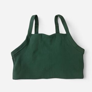 Aerie green ribbed sports bra